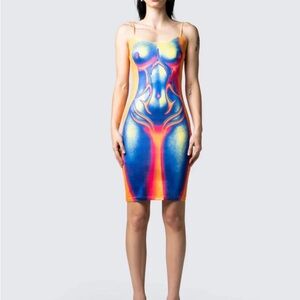 Finesse Multicolor Bodycon Dress